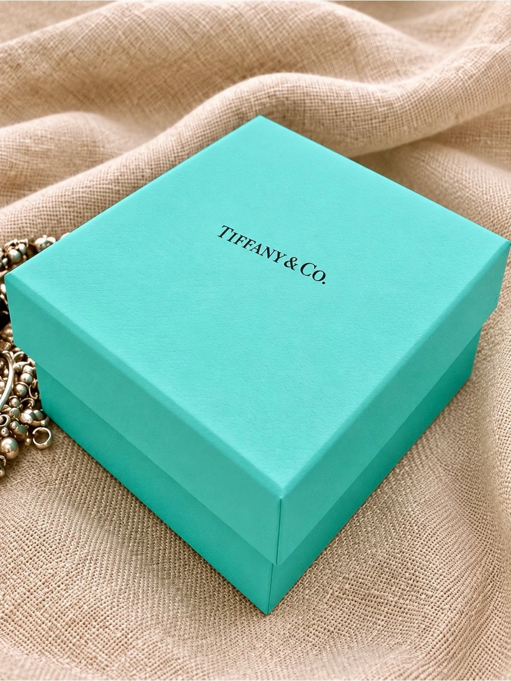 Tiffany & Co. 3 Mini Shopping Bags + Empty Gift Box | Blue Packaging | 4 Pc Set